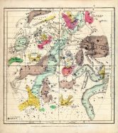Constellations January - March, Atlas Designed to Illustrate the Geography of the Heavens 1835